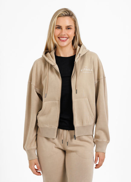 Damen Kapuzenjacke Washed Manzanita