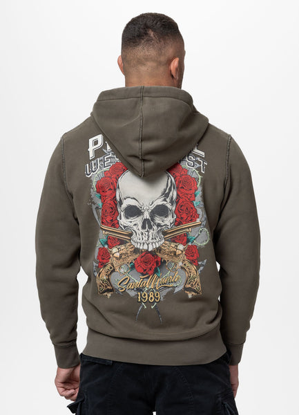 Kapuzenjacke Washed SANTA MUERTE