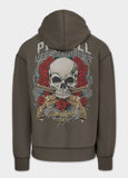 Kapuzenjacke Washed SANTA MUERTE