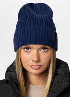 Winter hat Velcro logo