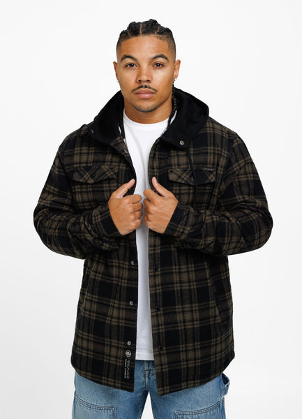 Hooded insulated flannel shirt Pioneer
