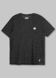 Herren T-Shirt Casual Sport Small Logo - Schwarz