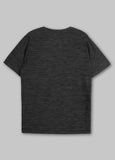 Herren T-Shirt Casual Sport Small Logo - Schwarz