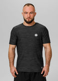 Herren T-Shirt Casual Sport Small Logo - Schwarz