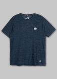 Herren T-Shirt Casual Sport Small Logo - Dunkelblau