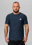 Herren T-Shirt Casual Sport Small Logo - Dunkelblau