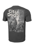 Men's T-shirt CITY OF DOGS - graphite