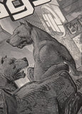 Men's T-shirt CITY OF DOGS - graphite