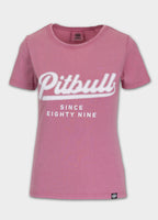 Damen T-Shirt Denim Washed ANGEL LOGO - Rosa