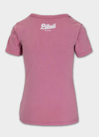 Damen T-Shirt Denim Washed ANGEL LOGO - Rosa
