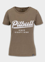 Damen T-Shirt Denim Washed ANGEL LOGO - Coyote braun