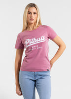 Damen T-Shirt Denim Washed ANGEL LOGO - Rosa