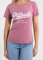 Damen T-Shirt Denim Washed ANGEL LOGO - Rosa