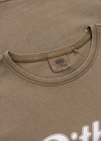 Damen T-Shirt Denim Washed ANGEL LOGO - Coyote braun
