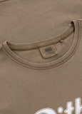 Damen T-Shirt Denim Washed ANGEL LOGO - Coyote braun