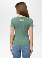 Damen T-Shirt Denim Washed ANGEL LOGO - Grün