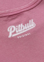 Damen T-Shirt Denim Washed ANGEL LOGO - Rosa