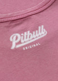 Damen T-Shirt Denim Washed ANGEL LOGO - Rosa