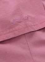 Damen T-Shirt Denim Washed ANGEL LOGO - Rosa