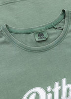 Damen T-Shirt Denim Washed ANGEL LOGO - Grün
