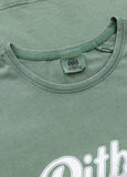 Damen T-Shirt Denim Washed ANGEL LOGO - Grün