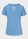 Damen T-Shirt Denim Washed BEACHBREAK - Hellblau