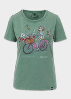 Damen T-Shirt Denim Washed CRUISINANDBOOZIN - Mint