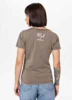 Damen T-Shirt Denim Washed CRUISINANDBOOZIN - Dunkelbraun
