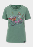 Damen T-Shirt Denim Washed CRUISINANDBOOZIN - Mint