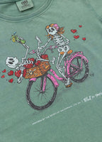 Damen T-Shirt Denim Washed CRUISINANDBOOZIN - Mint