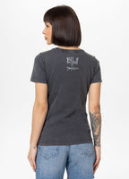 Women's T-Shirt Denim Washed DOUBLETROUBLE - Graphite