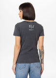 Women's T-Shirt Denim Washed DOUBLETROUBLE - Graphite