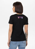 Damen T-Shirt Happy-Pit - Schwarz