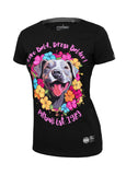 Damen T-Shirt Happy-Pit - Schwarz