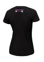 Damen T-Shirt Happy-Pit - Schwarz