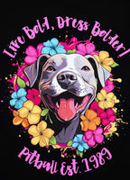 Damen T-Shirt Happy-Pit - Schwarz