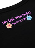 Damen T-Shirt Happy-Pit - Schwarz