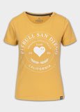Damen T-Shirt HEARTIE - Gelb