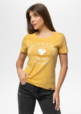 Damen T-Shirt HEARTIE - Gelb