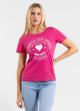 Damen T-Shirt HEARTIE - Himbeerrot