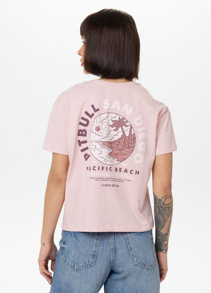 Damen T-Shirt Oversize PLANET SURF - Rosa
