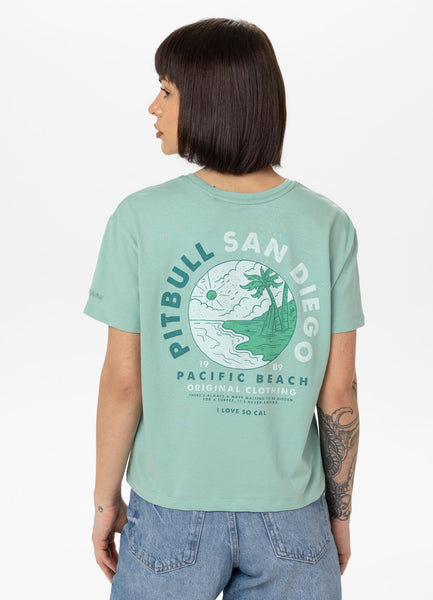 Damen T-Shirt Oversize PLANET SURF - Mint