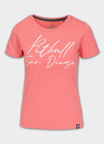 Damen T-Shirt PITBULL SD - Korallenrot