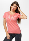 Damen T-Shirt PITBULL SD - Korallenrot