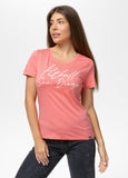 Damen T-Shirt PITBULL SD - Korallenrot