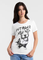 Damen T-Shirt PUPPY II - Weiß