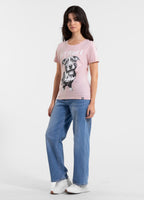 Damen T-Shirt PUPPY II - Rosa