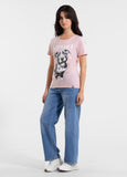 Damen T-Shirt PUPPY II - Rosa