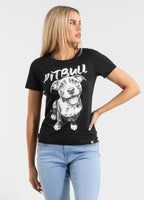 Damen T-Shirt PUPPY II - Schwarz
