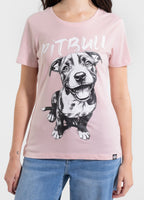 Damen T-Shirt PUPPY II - Rosa